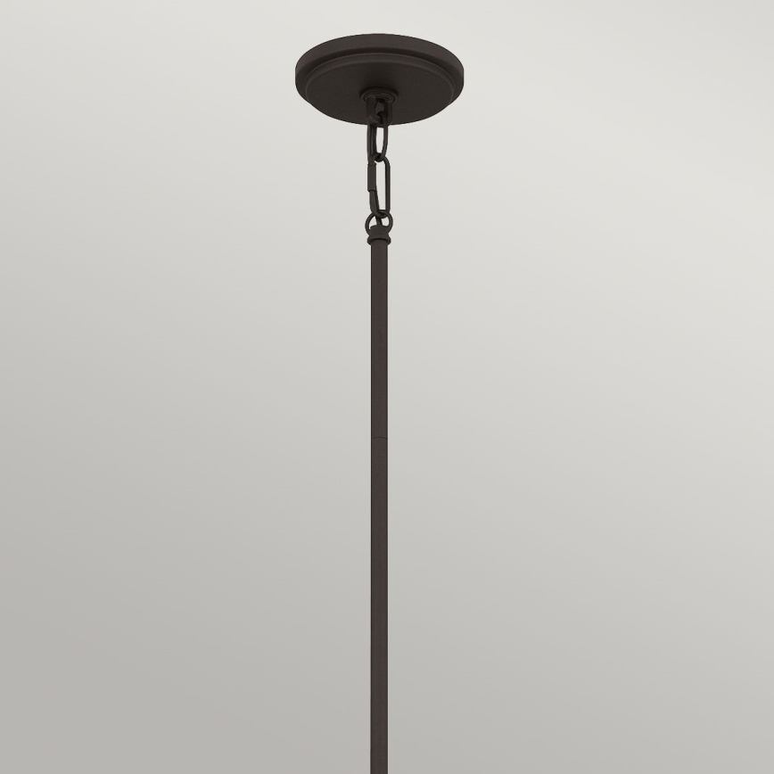 Quoizel - Żyrandol na pręcie BRECKEN 2xE27/60W/230V czarny/biały