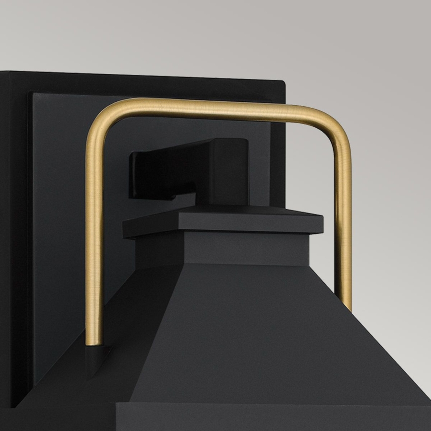 Quoizel - Kinkiet zewnętrzny BUCKLEY S 1xE27/40W/230V IP44 czarny