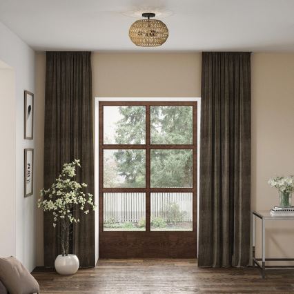 Quoizel - Oprawa sufitowa CASABLANCA 3xE27/60W/230V brązowa