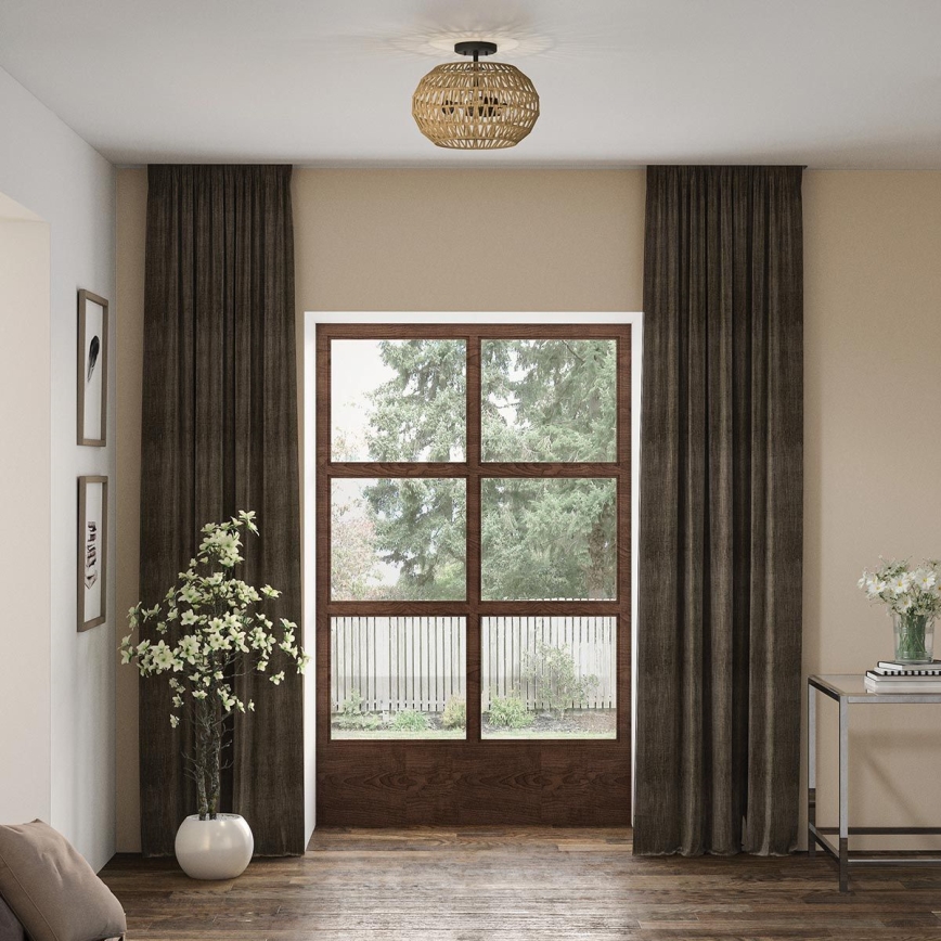 Quoizel - Oprawa sufitowa CASABLANCA 3xE27/60W/230V brązowa