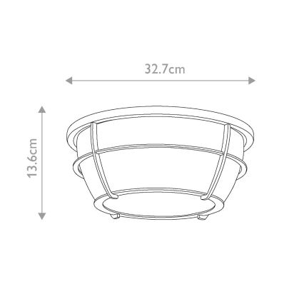 Quoizel - Plafon łazienkowy CHANCE 2xE27/60W/230V IP44