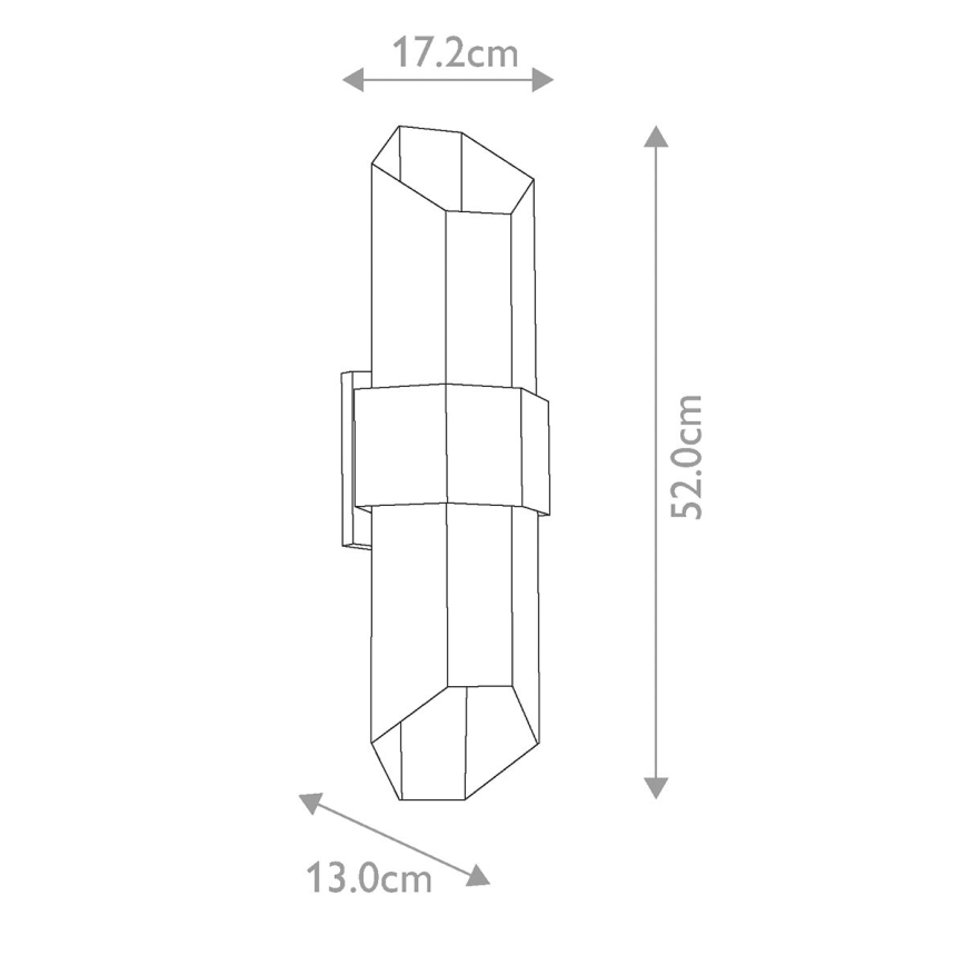 Quoizel - LED Oświetlenie zewnętrzne CHASM 2xLED/9,5W/230V IP44