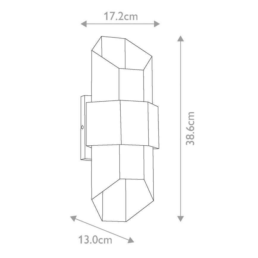 Quoizel - LED Kinkiet zewnętrzny CHASM 2xLED/5,5W/230V IP44