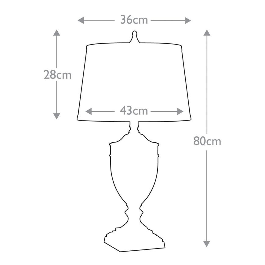 Quoizel - Lampa stołowa DENNISON 1xE27/60W/230V brąz
