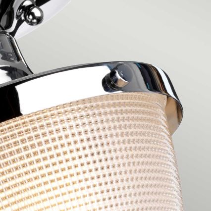 Quoizel - Plafon łazienkowy DUBLIN 1xE27/40W/230V IP44 chrom błyszczący