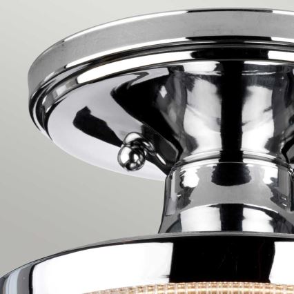 Quoizel - Plafon łazienkowy DUBLIN 1xE27/40W/230V IP44 chrom błyszczący