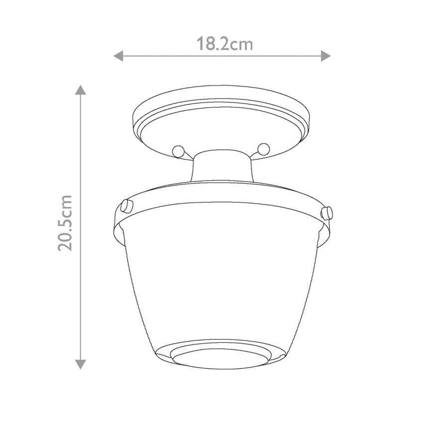 Quoizel - Plafon łazienkowy DUBLIN 1xE27/40W/230V IP44 złoty
