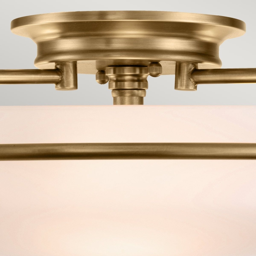 Quoizel - Lampa sufitowa GRIFFIN 3xE27/60W/230V brązowa