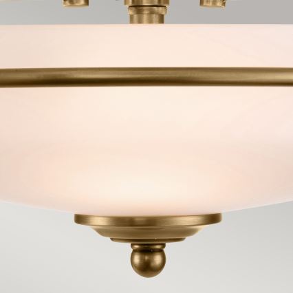 Quoizel - Lampa sufitowa GRIFFIN 3xE27/60W/230V brązowa