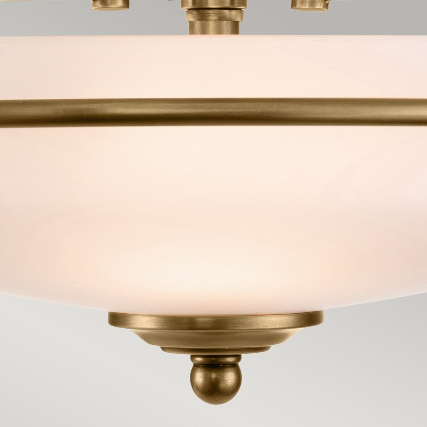 Quoizel - Lampa sufitowa GRIFFIN 3xE27/60W/230V brązowa