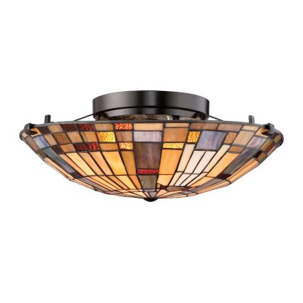 Quoizel - Plafon INGLENOOK 2xE27/60W/230V śr. 40,7 cm