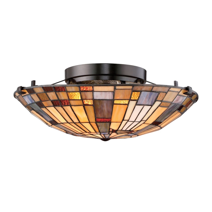Quoizel - Plafon INGLENOOK 2xE27/60W/230V śr. 40,7 cm