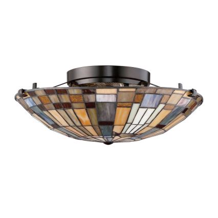 Quoizel - Plafon INGLENOOK 2xE27/60W/230V śr. 40,7 cm