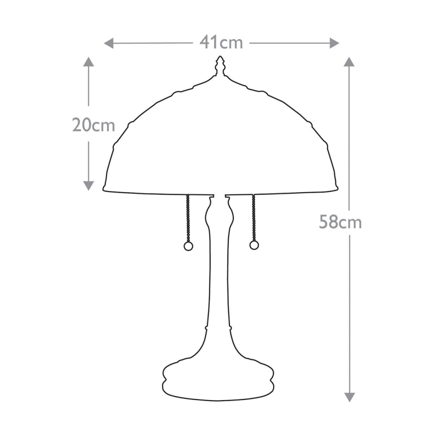 Quoizel - Lampa stołowa KAMI 2xE27/60W/230V