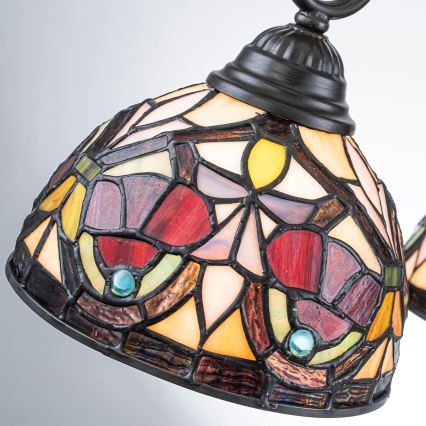 Quoizel - Żyrandol na łańcuchu Tiffany LARISSA 3xE27/60W/230V śr. 63,6 cm