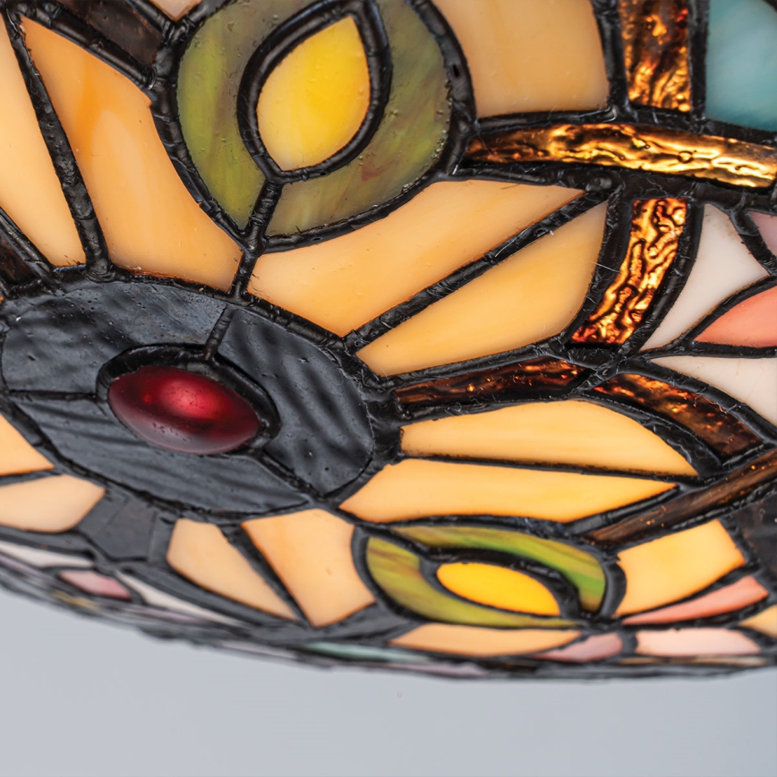 Quoizel - Lampa sufitowa Tiffany LARISSA 2xE27/40W/230V śr. 41,2 cm