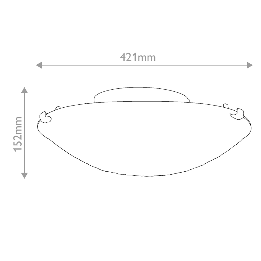 Quoizel - Lampa sufitowa Tiffany LARISSA 2xE27/40W/230V śr. 41,2 cm