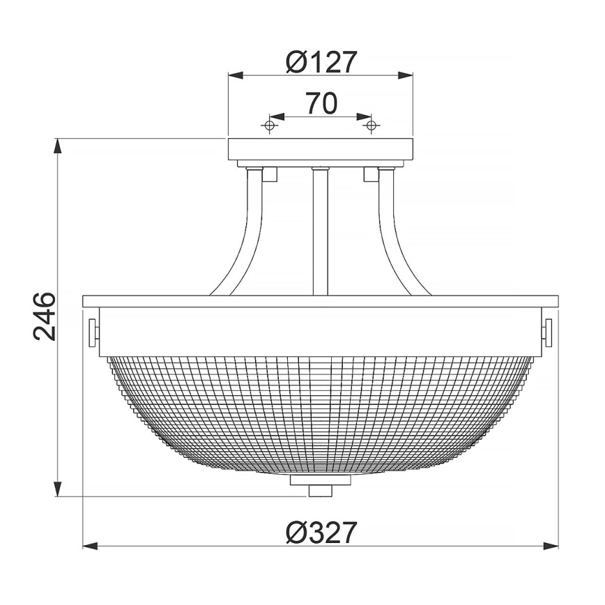Quoizel - Żyrandol natynkowy MANTLE 2xE27/60W/230V chrom błyszczący