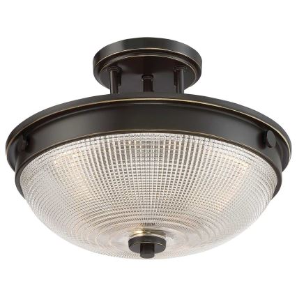 Quoizel - Żyrandol natynkowy MANTLE 2xE27/60W/230V brąz