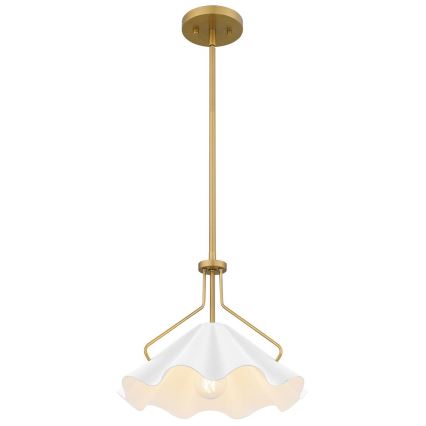 Quoizel - Żyrandol na drążku MEJIA 1xE27/60W/230V śr. 35,6 cm mosiądz