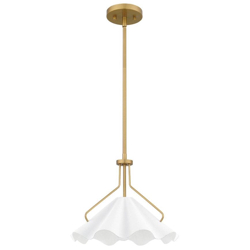 Quoizel - Żyrandol na drążku MEJIA 1xE27/60W/230V śr. 35,6 cm mosiądz