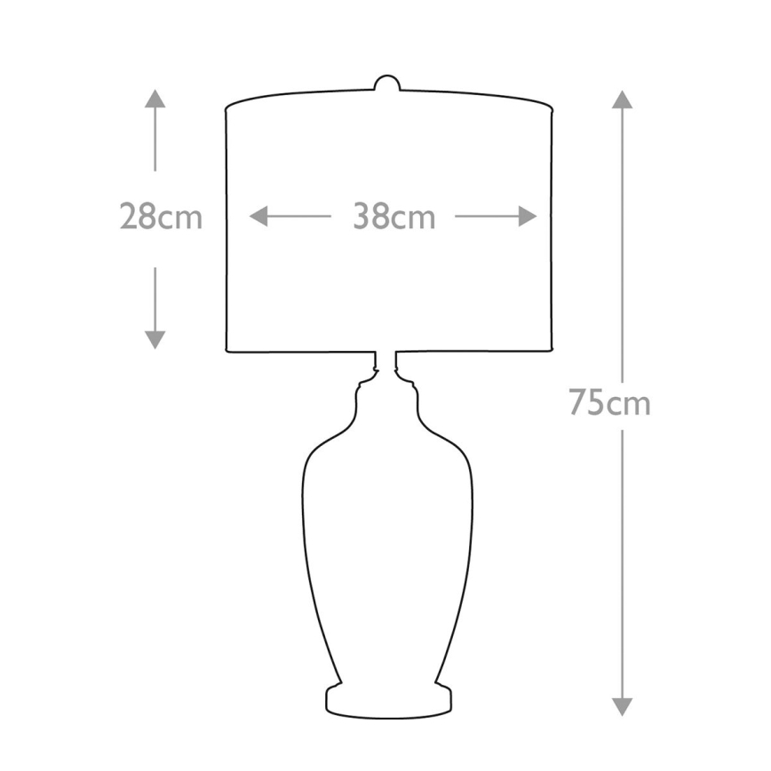 Quoizel - Lampa stołowa NICOLLS 1xE27/100W/230V