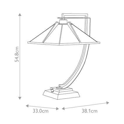 Quoizel - Lampa stołowa POMEROY 1xE27/60W/230V