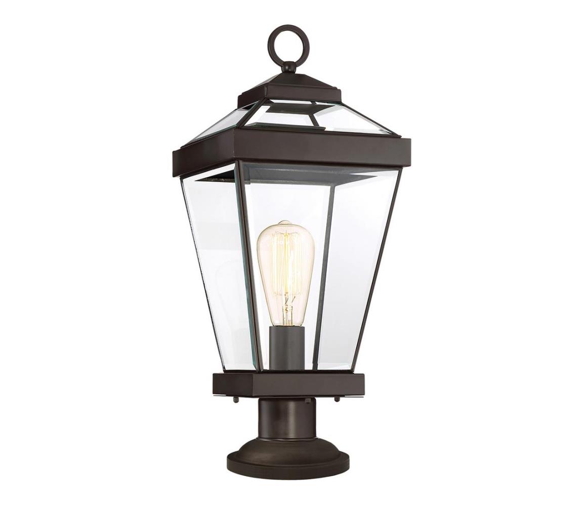 Quoizel QZ-RAVINE3-M - Lampa zewnętrzna RAVINE 1xE27/60W/230V IP44 brązowa