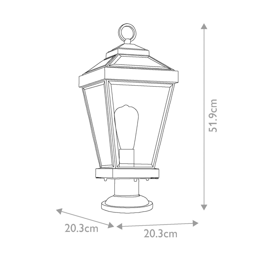 Quoizel - Lampa zewnętrzna RAVINE 1xE27/60W/230V IP44 brązowa
