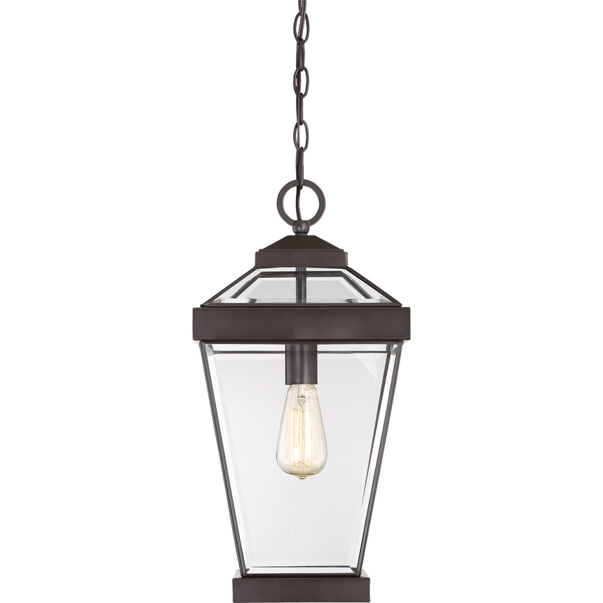 Quoizel - Lampa wisząca zewnętrzna na łańcuchu RAVINE 1xE27/60W/230V IP23 brązowe