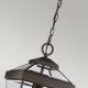 Quoizel - Zewnętrzna lampa wisząca na łańcuchu RAVINE 1xE27/60W/230V IP23 brązowa