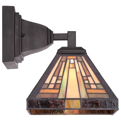 Quoizel - Kinkiet Tiffany STEPHEN 1xE27/100W/230V