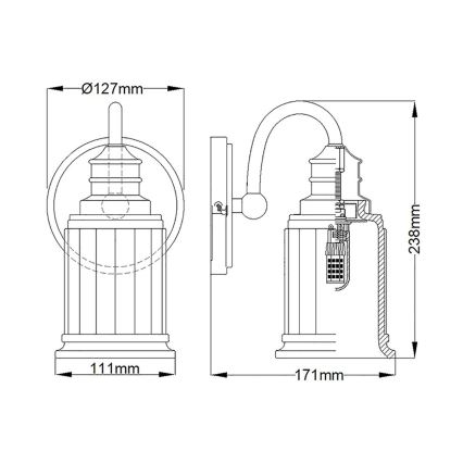 Quoizel - LED Kinkiet łazienkowy SWELL 1xG9/3W/230V IP44