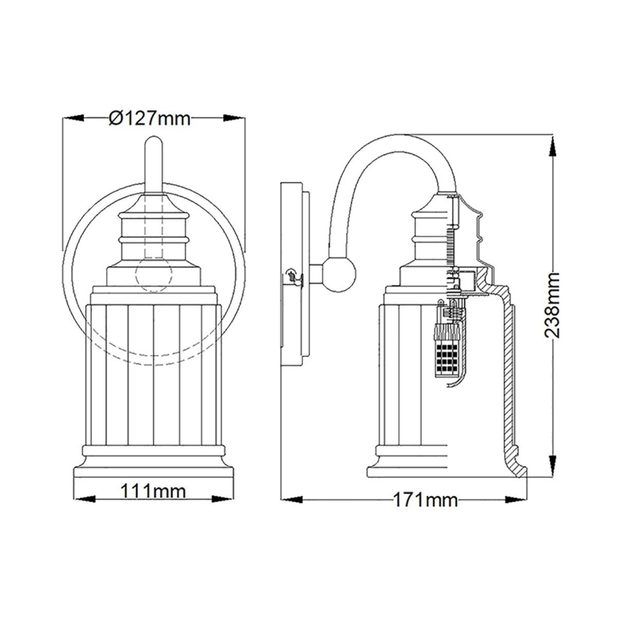 Quoizel - LED Kinkiet łazienkowy SWELL 1xG9/3W/230V IP44