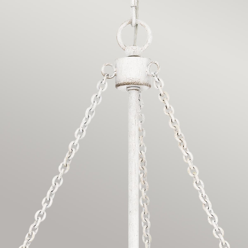 Quoizel - Żyrandol na łańcuchu WAYLON 4xE27/60W/230V średnica 50,4 cm brązowy/biały