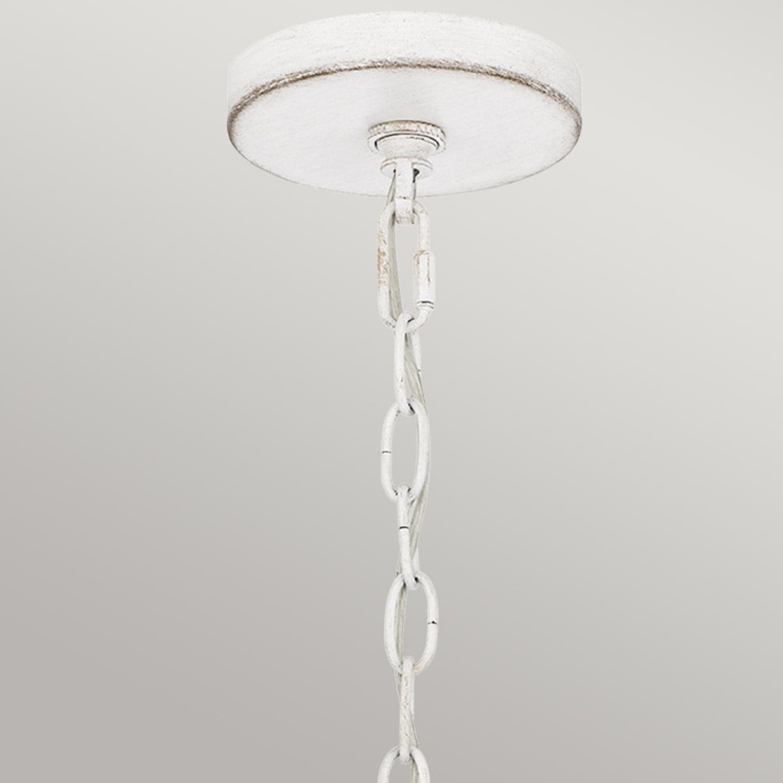 Quoizel - Żyrandol na łańcuchu WAYLON 4xE27/60W/230V średnica 50,4 cm brązowy/biały