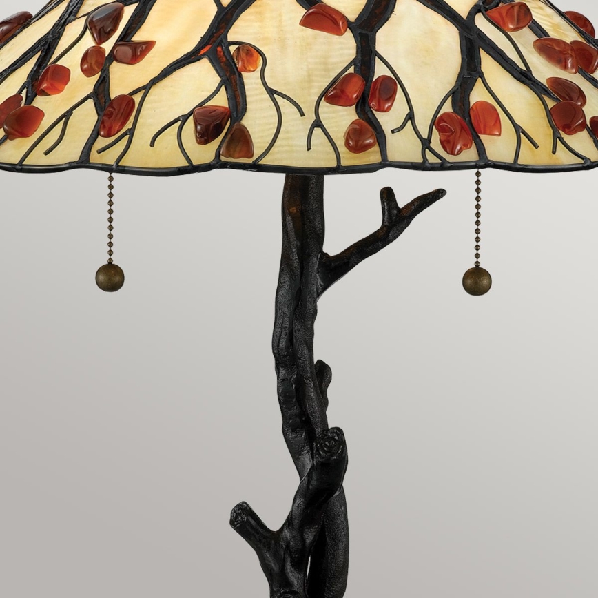 Quoizel - Lampa stołowa Tiffany WHISPERING 2xE27/60W/230V