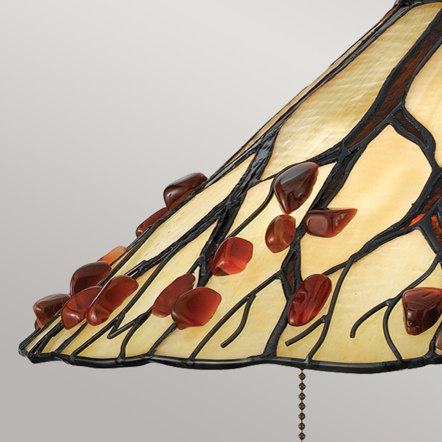 Quoizel - Lampa stołowa Tiffany WHISPERING 2xE27/60W/230V