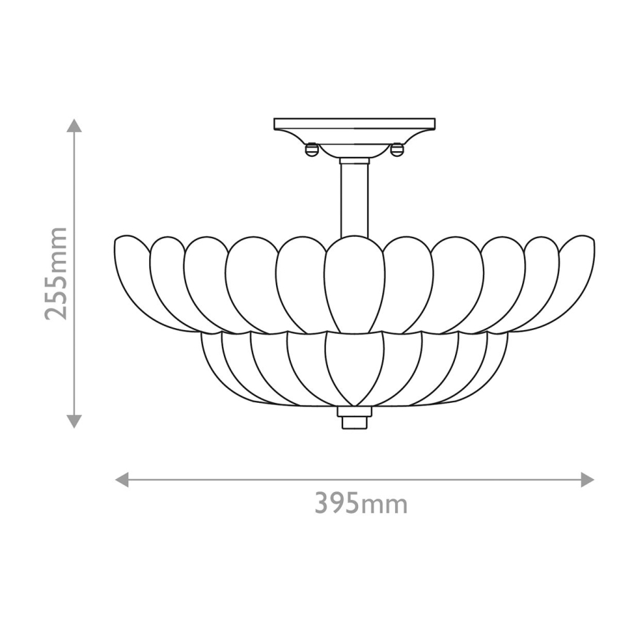 Quoizel - Plafon WHITECAP 4xE14/40W/230V śr. 39,5 cm