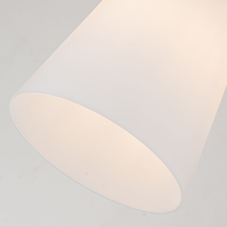 Quoizel - Żyrandol na drążku STARING 1xE27/40W/230V śr. 18,4 cm złoty/patyna/biały
