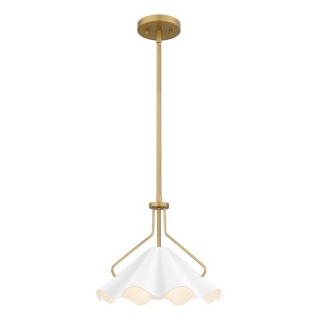 Quoizel - Żyrandol na drążku MEJIA 1xE27/60W/230V śr. 35,6 cm mosiądz