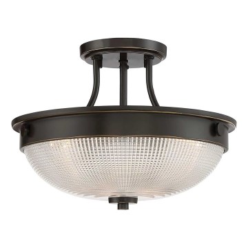 Quoizel - Żyrandol natynkowy MANTLE 2xE27/60W/230V brąz