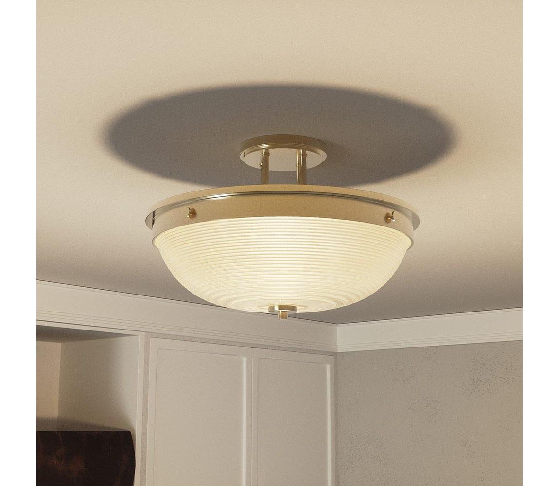 Quoizel - Żyrandol natynkowy MANTLE 2xE27/60W/230V mosiądz