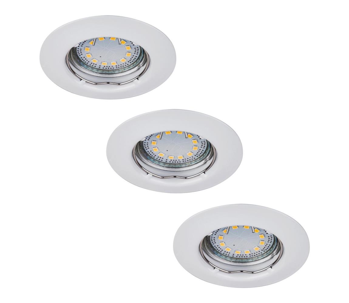 Rabalux 1046 - ZESTAW 3xLED Oprawa wpuszczana LITE 3xGU10-LED/3W/230V