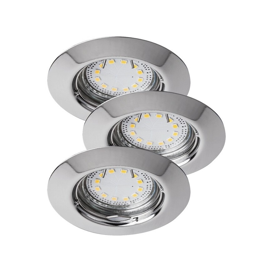 Rabalux - ZESTAW 3x LED opraw wpuszczanych do łazienki 1x GU10/3W/230V IP44