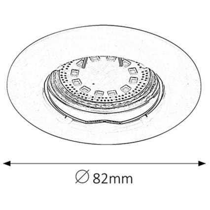 Rabalux - ZESTAW 3xLED Łazienkowa oprawa wpuszczana 3xGU10/3W/230V IP44