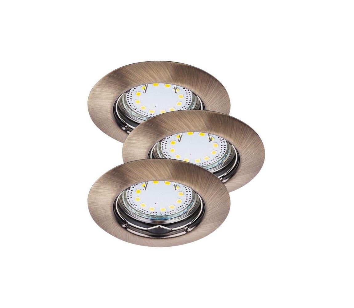 Rabalux 1048 - ZESTAW 3xLED Oprawa wpuszczana LITE 3xGU10-LED/3W/230V