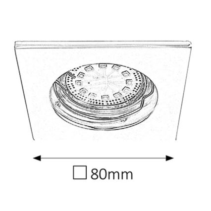 Rabalux - Zestaw 3x opraw LED wpuszczanych do łazienki 1xGU10/3W/230V IP44