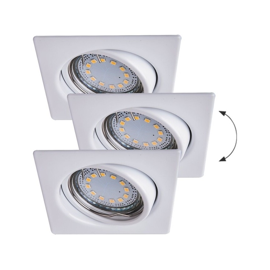 Rabalux - ZESTAW 3xLED Oprawa wpuszczana 3xGU10/3W/230V IP40