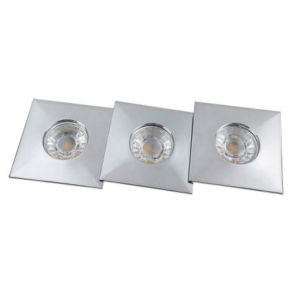 Rabalux 1079 - ZESTAW 3x LED Łazienkowa oprawa wpuszczana RANDY 3xLED/4W/230V